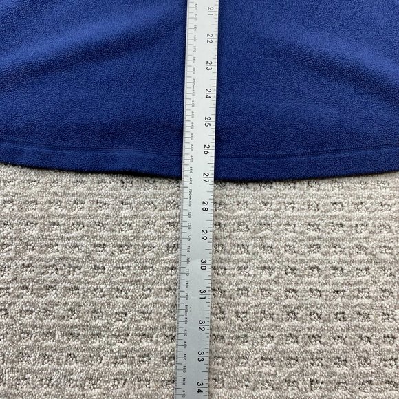 Under ARMOUR UA Fleece Sweater Men Small S Navy Blue Gray 1/4 Zip Pull Over Logo - Picture 11 of 11